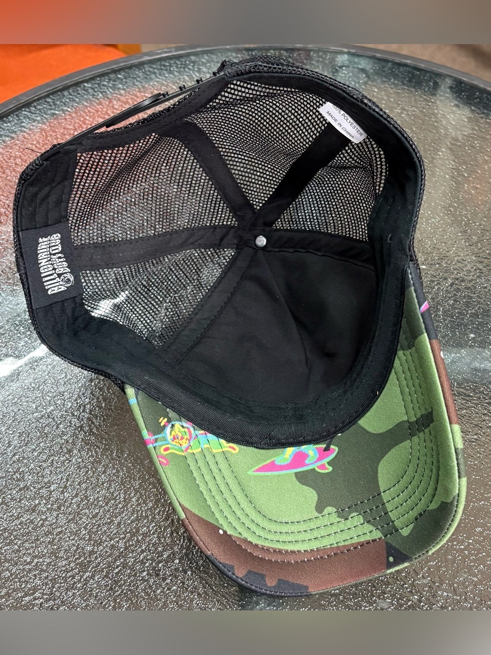 Billionaire Boys Club BBC Arch Green & Brown Camo Space Trucker Hat OSFA - Picture 6 of 9